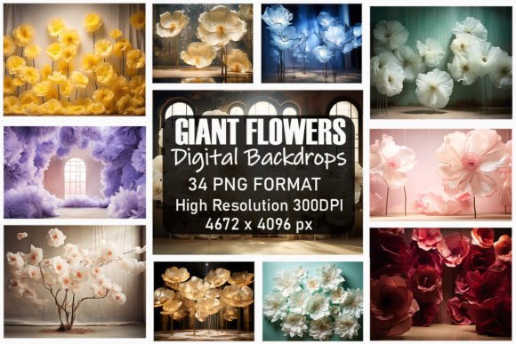 Download Giant Flowers Fine Art Backdrops - Flower Collection