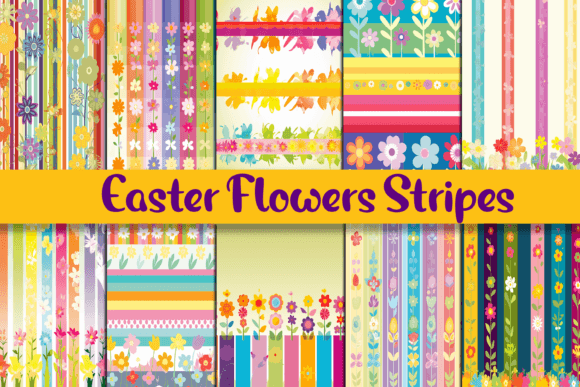 Download Easter Flowers Strips - Flower Collection
