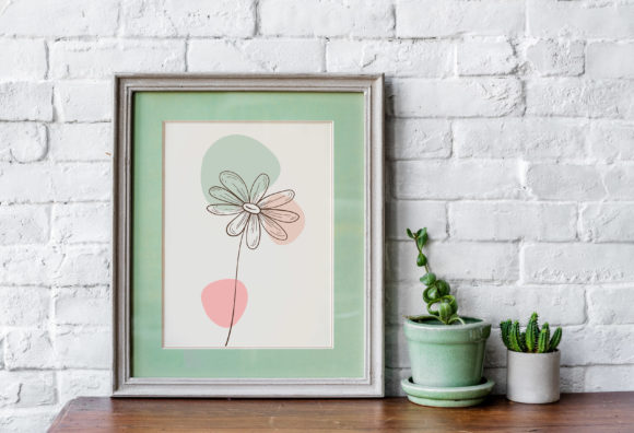 Download Floral Line Art Flower SVG Frame - Flower Collection