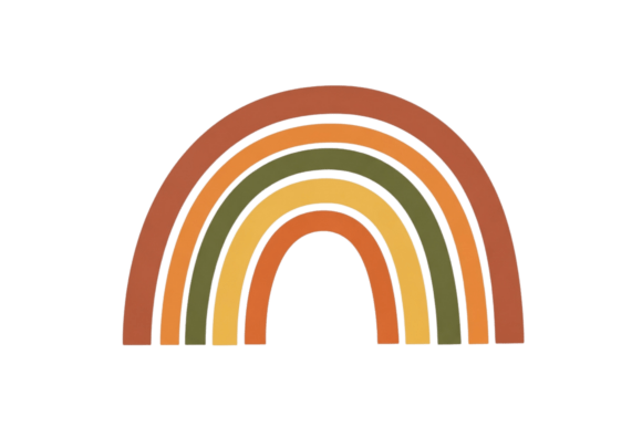 Download Abstract Modern Rainbow Earthy Colors - Rainbow Collection