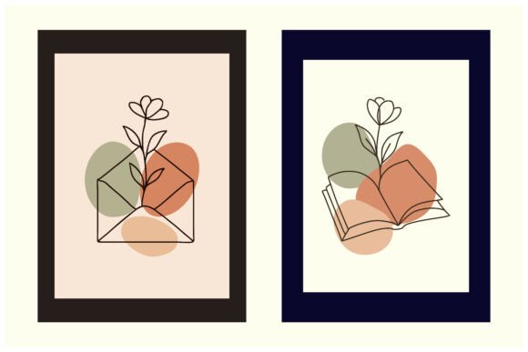 Download Envelope Book Flower Line Art - Flower Collection