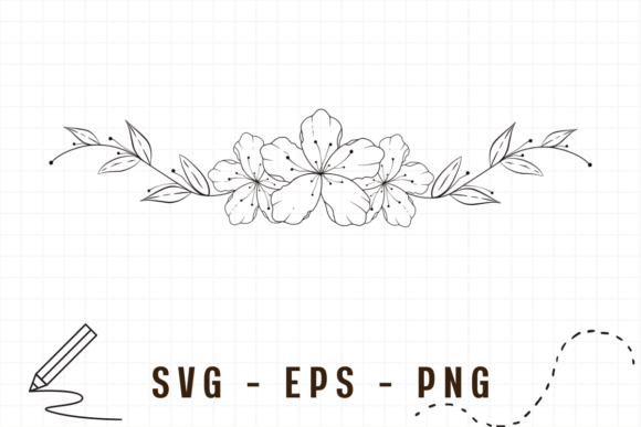 Download Floral Line Art Flower Frame - Flower Collection