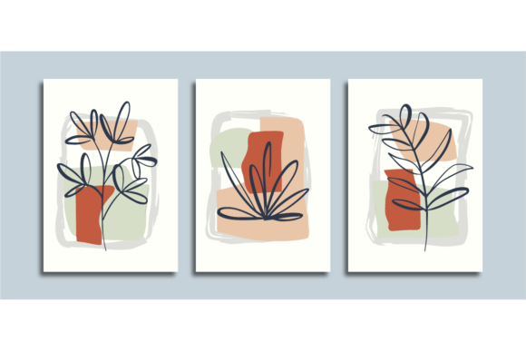 Download Wall Art Poster with Line Art Flower - Flower Collection