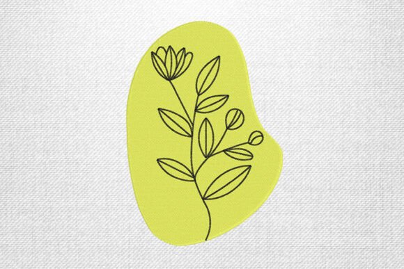 Download Minimal Yellow Line Flower - Flower Collection