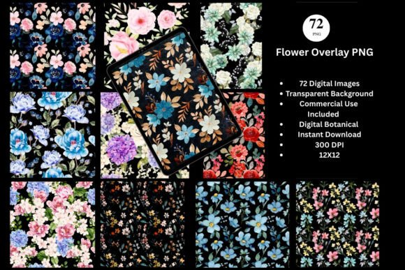 Download Flower Overlay Watercolor Wildflower PNG - Flower Collection