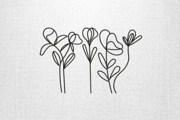 Download Minimal Line Flowers - Flower Collection
