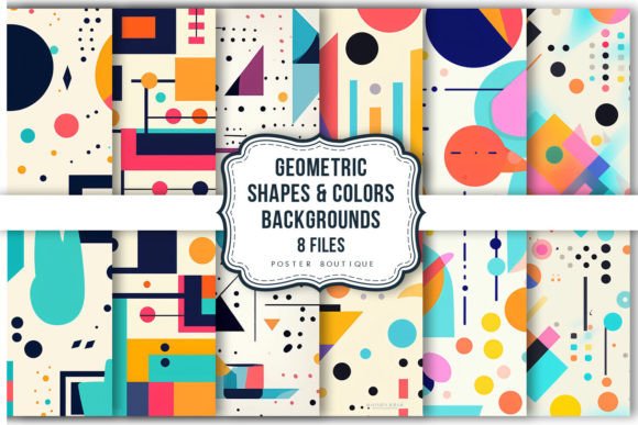 Download Geometric Shapes &amp; Colors Backgrounds - Geometric shapes Collection