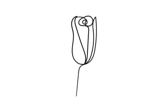 Download Flower One Line  Drawing Minimalism Art. - Flower Collection
