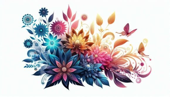 Download Digital Modern Flowers - Flower Collection