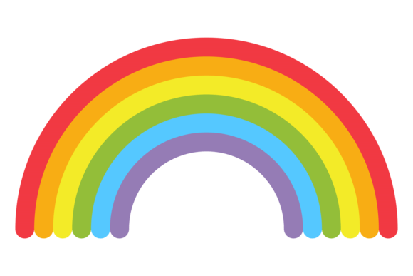 Download Rainbow Curve Icon. Color Gay Pride Shap - Rainbow Collection